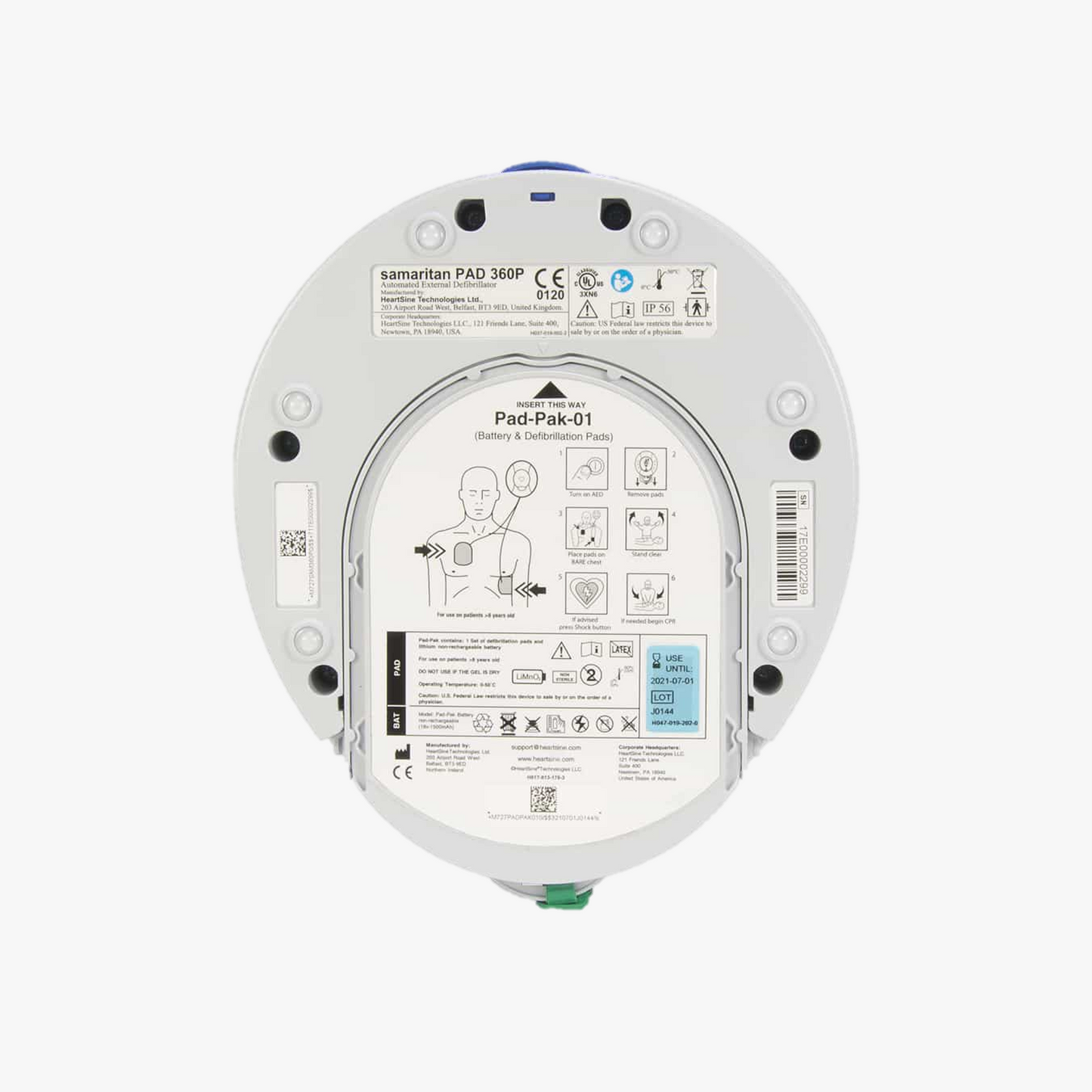 Stryker, Heartsine 360P AED, Fully-Auto