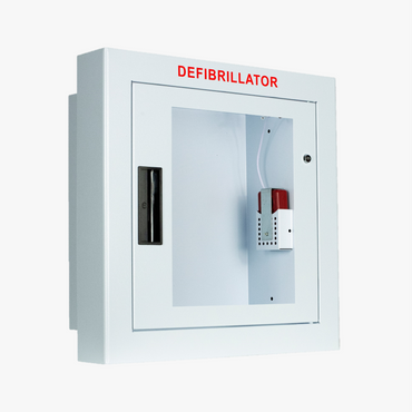 AED Cabinet, Semi-Recessed