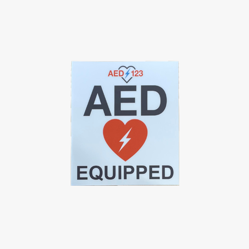 Aed Window Sticker AED Equipped Window Sticker – AED MegaMart