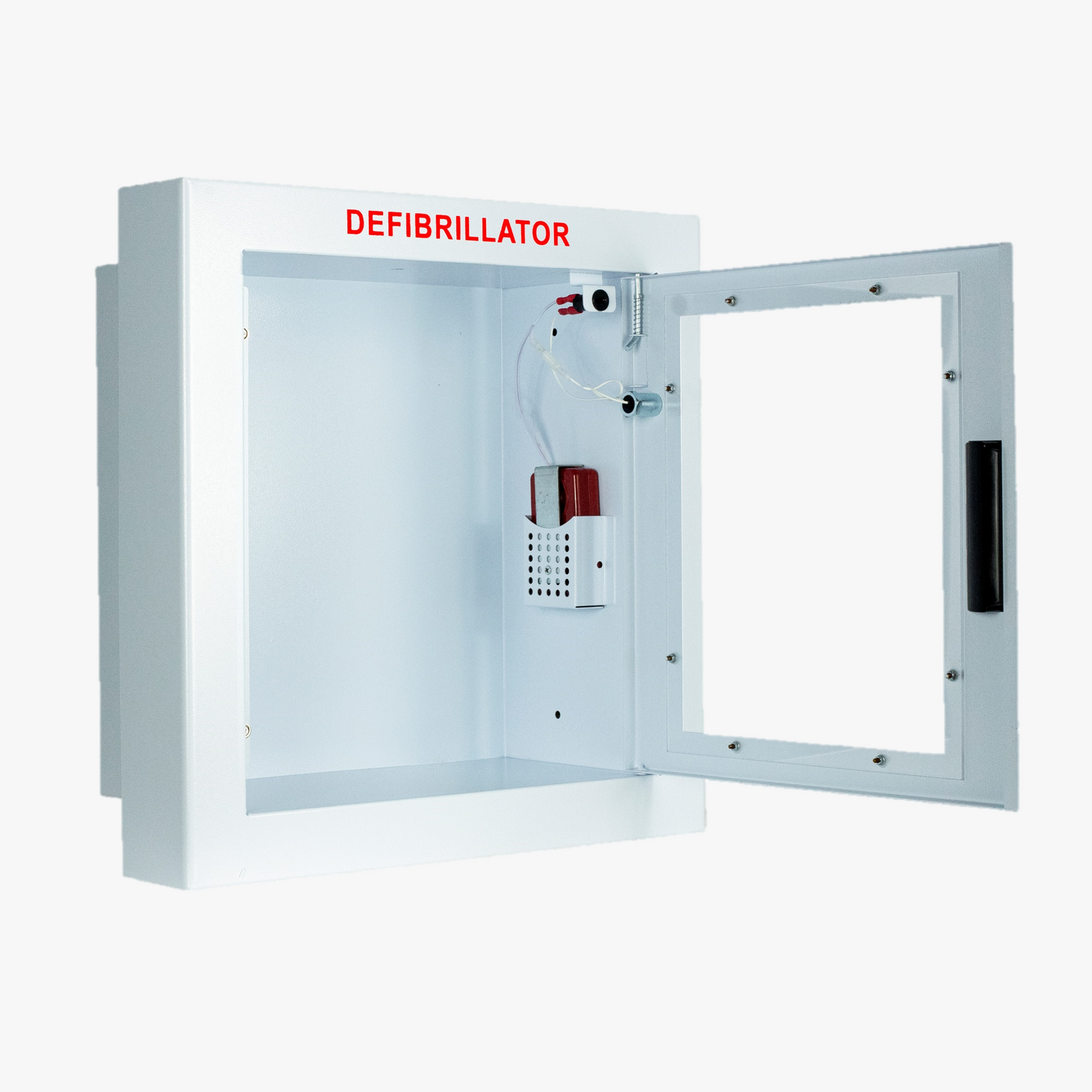 AED Cabinet, Semi-Recessed
